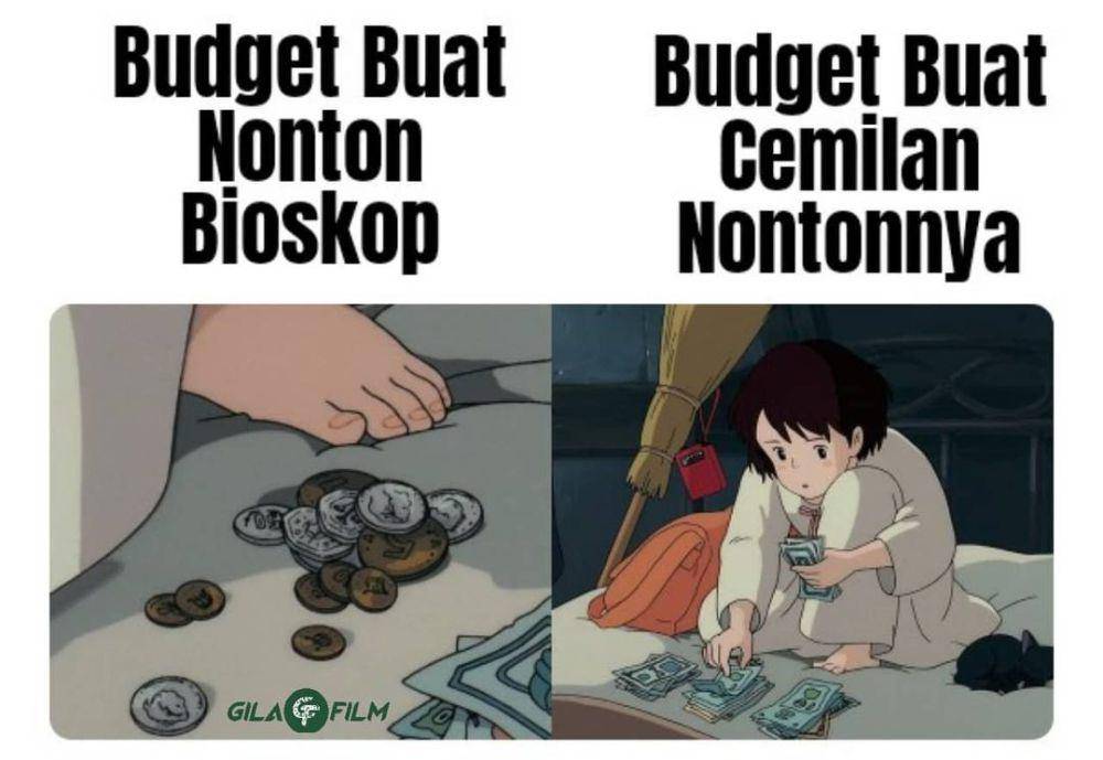 Meme mengatur keuangan (instagram.com/gilafilmid)