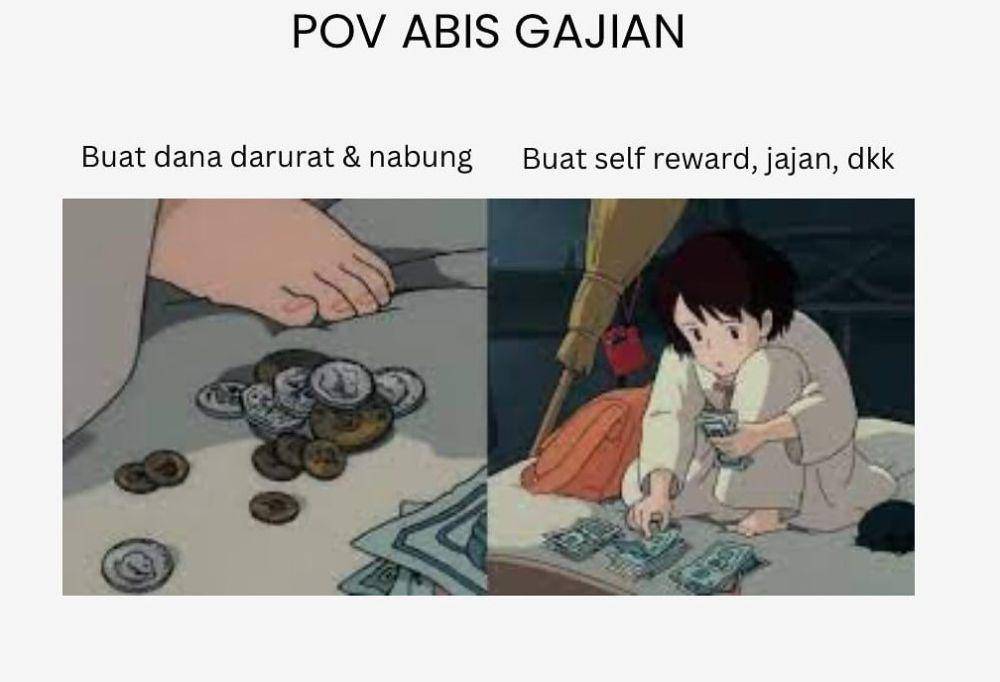 Meme mengatur keuangan (instagram.com/goldensandandco)
