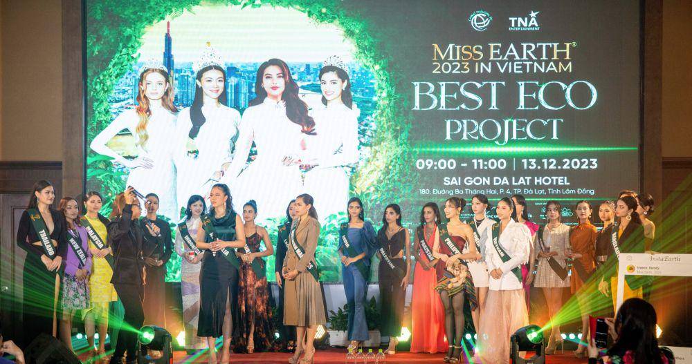 Potret Kompilasi Finalis Miss Earth 2023 saat Presentasi Eco Project (Facebook.com/Miss Earth)