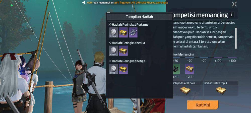 kompetisi memancing di Undawn (dok. Tencent Games/Undawn)