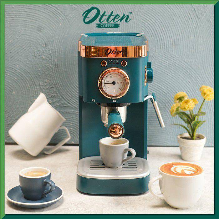 Otten - Mesin Kopi Espresso 15 Bar (Retto Blue) - Coffee Machine (tokopedia.com/ottenjakarta)