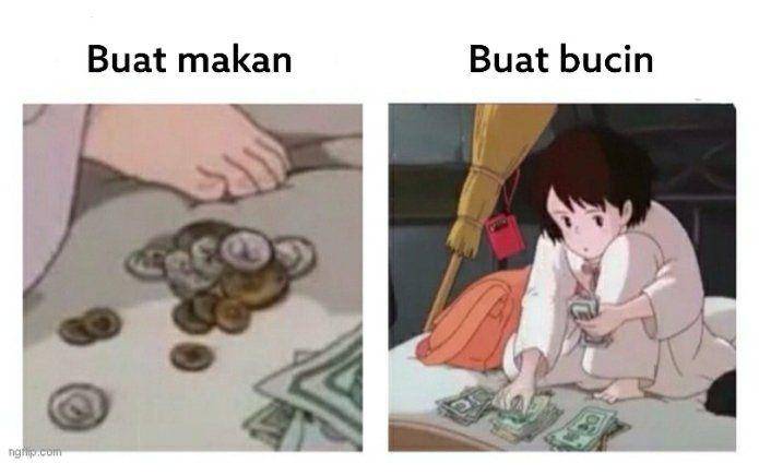 Meme mengatur keuangan (x.com/HexosID)