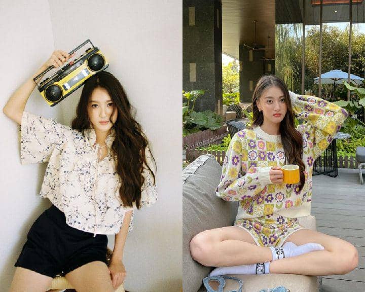 10 Inspirasi Floral Outfit ala View Benyapa, Bikin Look Chic