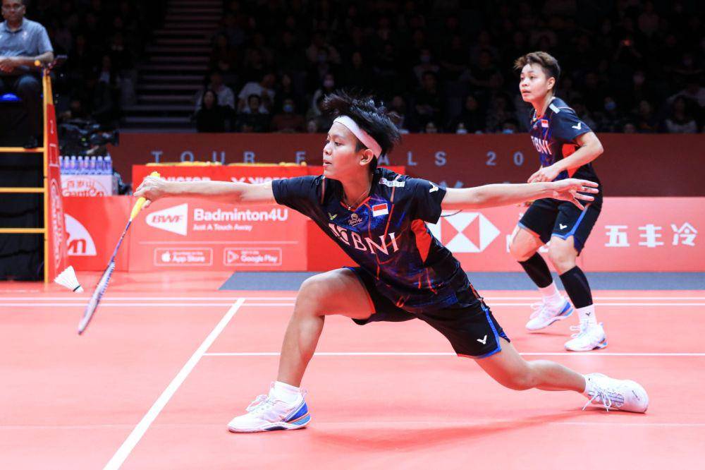 Apriyani Rahayu/Siti Fadia Silva Ramadhanti tumbang di fase grup BWF World Tour Finals 2023 (dok. PP PBSI)