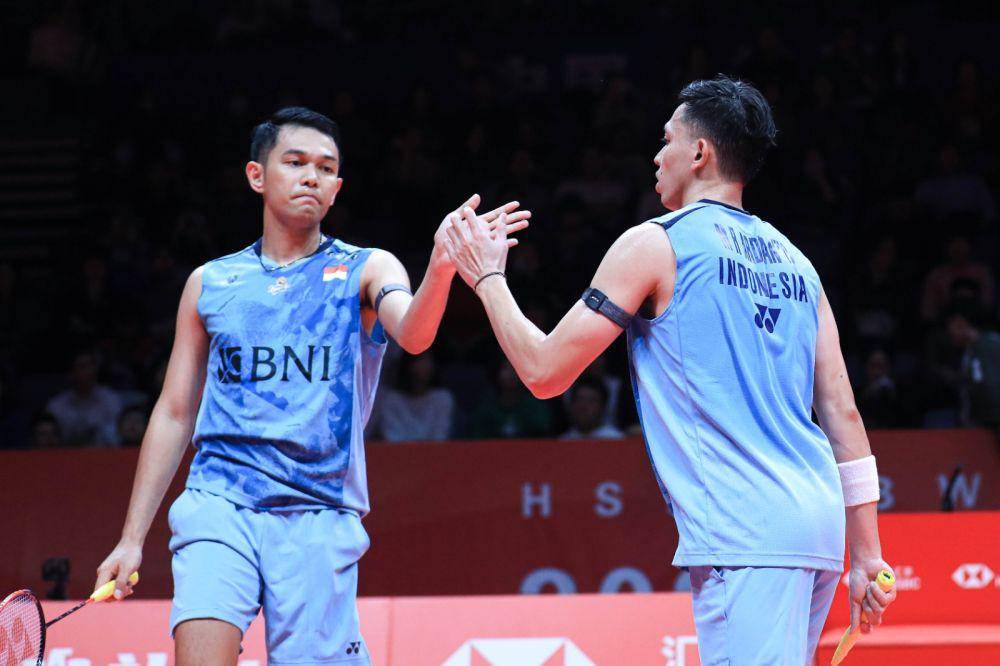 Fajar Alfian/Muhammad Rian Ardianto di BWF World Tour Finals 2023 (dok. PP PBSI)