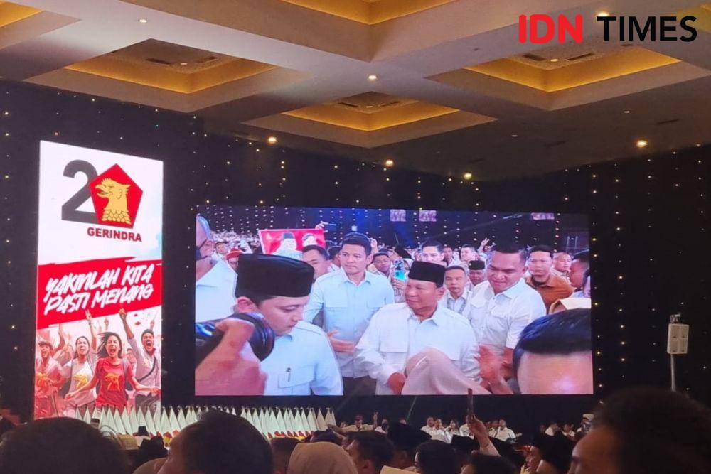 Gerindra gelar Rapat Koordinasi Nasional di JIExpo Kemayoran, Jumat (15/12/2023) (IDN Times/Ilman Nafi'an)