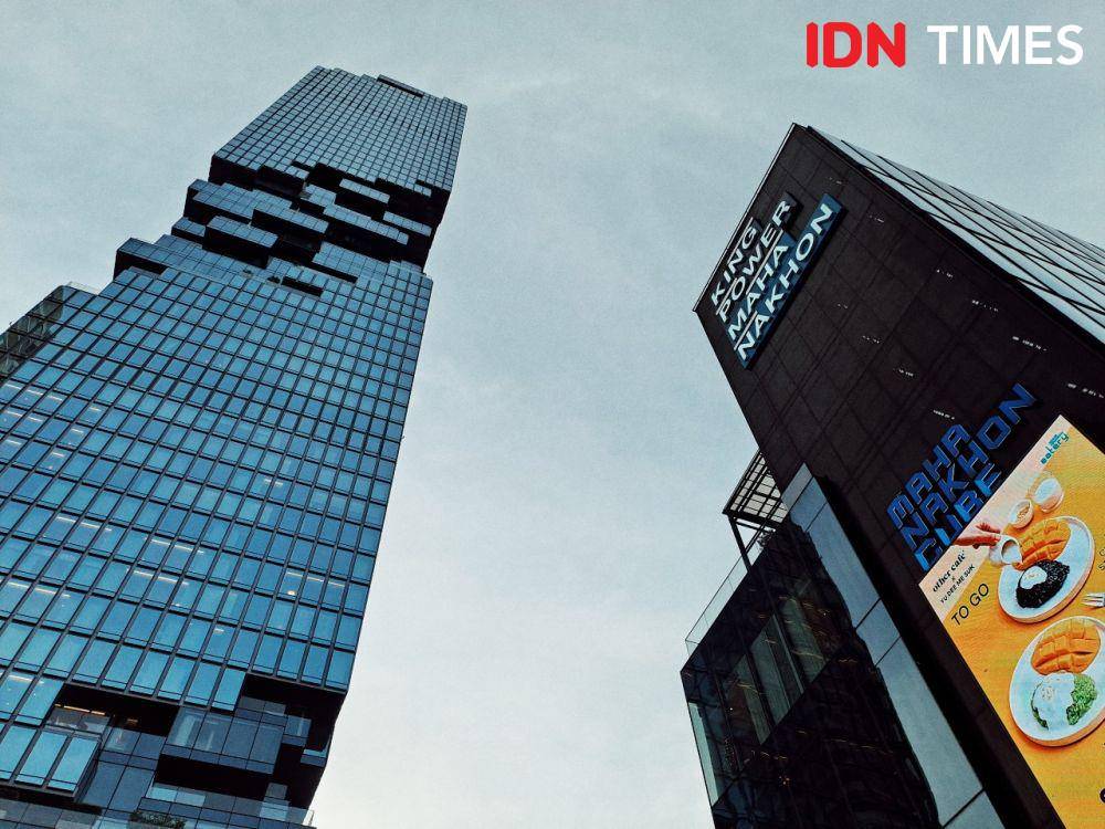 14 Potret Mahanakhon SkyWalk, Lanskap 314 Meter di Atas Bangkok