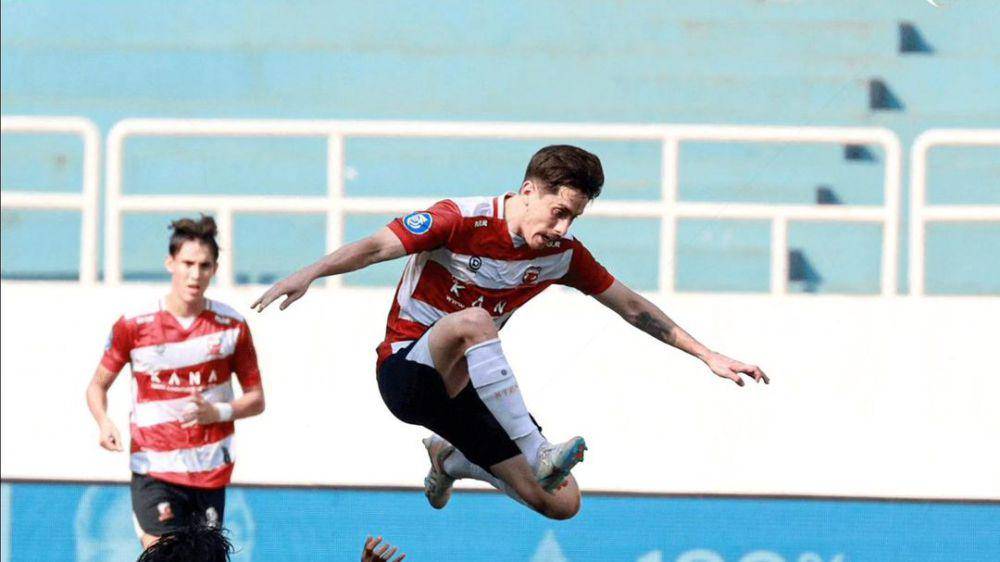 Madura United dalam laga menghadapi PSIS Semarang pada pekan ke-23 Liga 1 2023/2024. (instagram.com/maduraunited.fc)