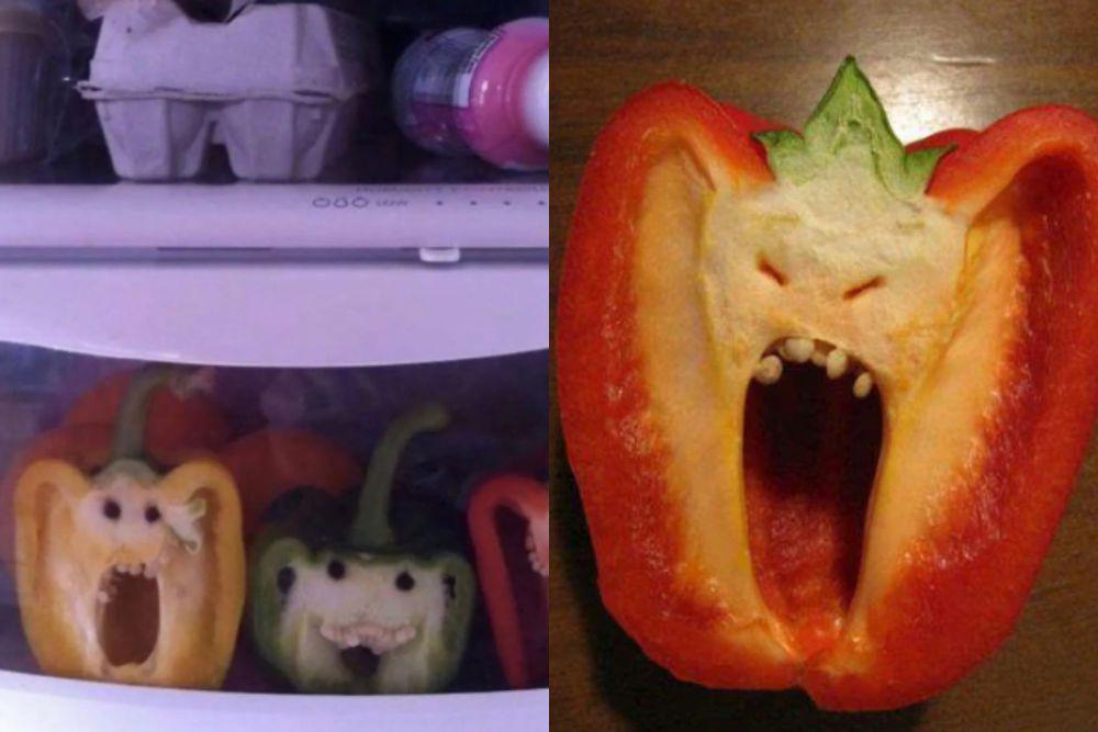 9 Potret Pareidolia pada Paprika, Ekspresinya Kocak hingga Nyeremin