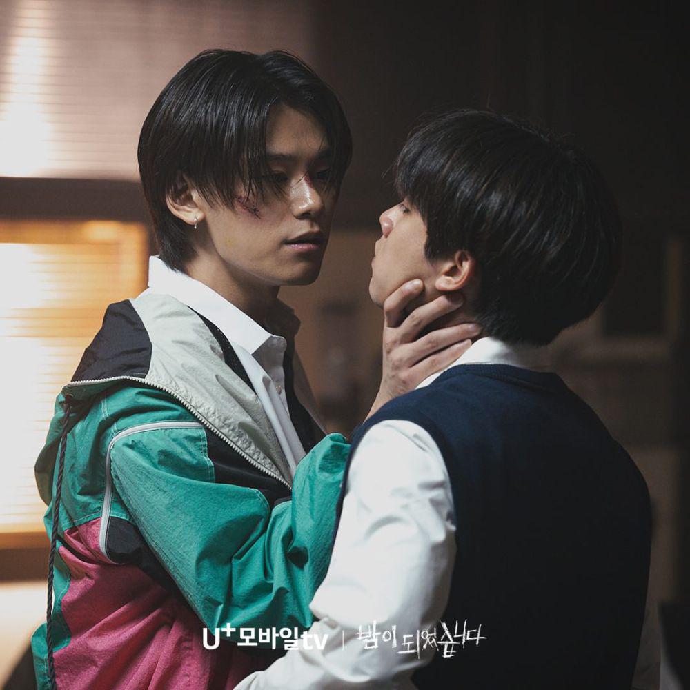 Ko Kyung Jun (Cha Woo Min) dan Park Woo Ram (Seo Dong Hyun) di drakor Night Has Come (instagram.com/xplusu.series)