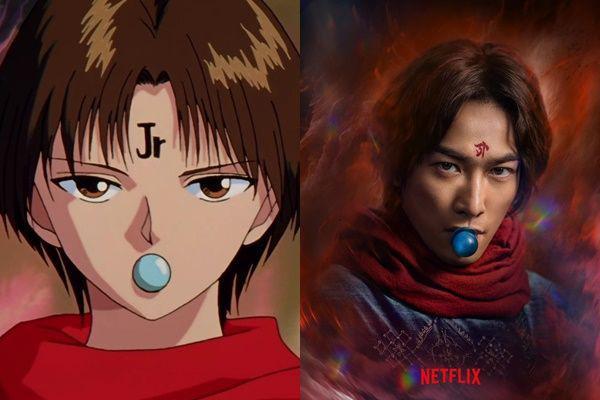 potret perbandingan karakter Yu Yu Hakusho (dok. Shueisha | dok. Netflix)