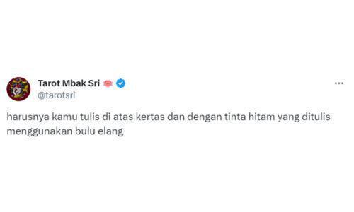 tweet chat ke kating harus super sopan (twitter.com/tarotsri)