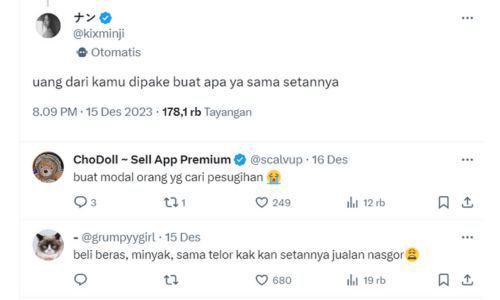 tweet kocak respon ketemu hantu nasgor (twitter.com/kixminji)