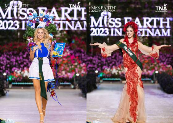 Potret Kostum Nasional Wakil dari Kawasan Eropa di Miss Earth 2023 (Facebook.com/Miss Earth)