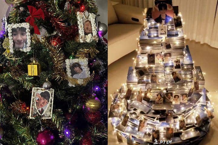 5 Ide Dekorasi Pohon Natal Menggunakan Photocard Kpop
