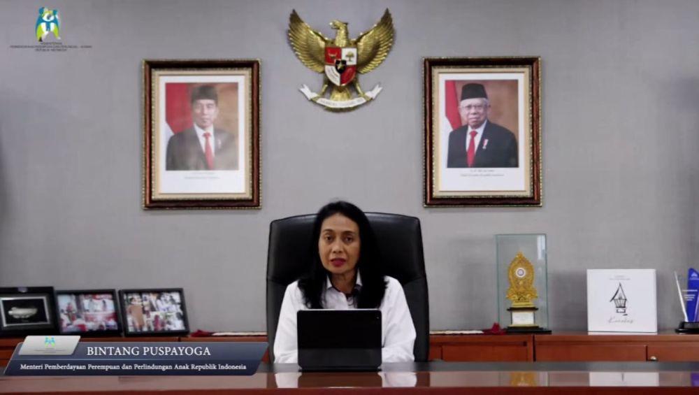 Menteri Bintang saat memberi sambutan pada acara "PLN Sustainability Day: Engendering – Empowering" yang diselenggarakan di Jakarta, Kamis (14/12/2023). (Dok. PLN)