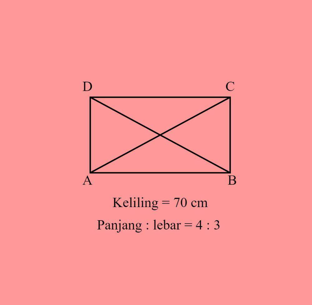ilustrasi contoh soal mencari panjang diagonal persegi panjang beserta pembahasan (dok. pribadi/Millata Tasyakhanifa)