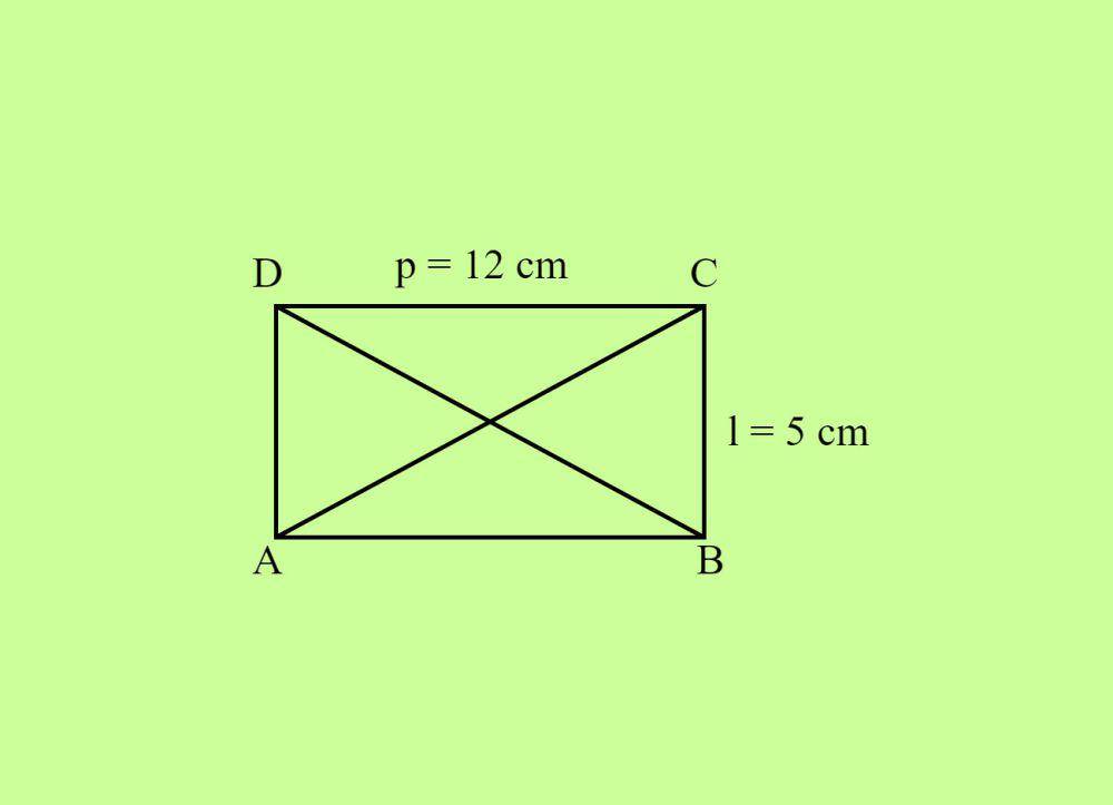ilustrasi soal mencari panjang diagonal persegi panjang dan pembahasannya (dok. pribadi/Millata Tasyakhanifa)