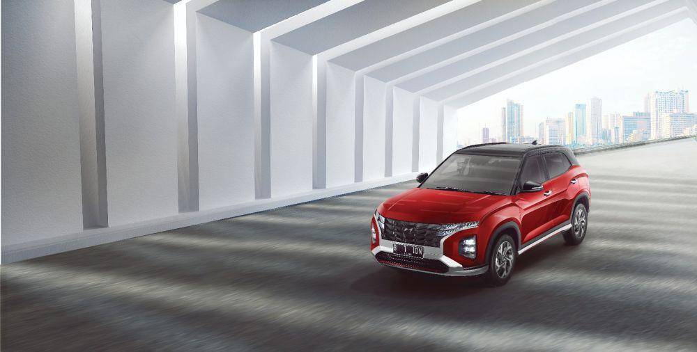 Hyundai Creta warna dragon red pearl with black roof. (Istimewa)