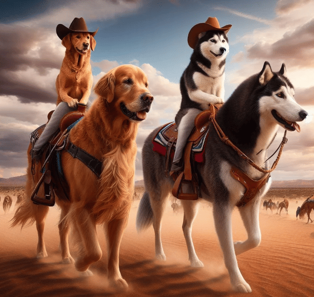 potret anjing iseng di atas anjing lain (reddit.com/Class_Final)
