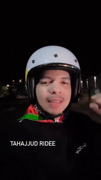 potret Atta ikut tahajjud ride (instagram.com/attahalilintar)