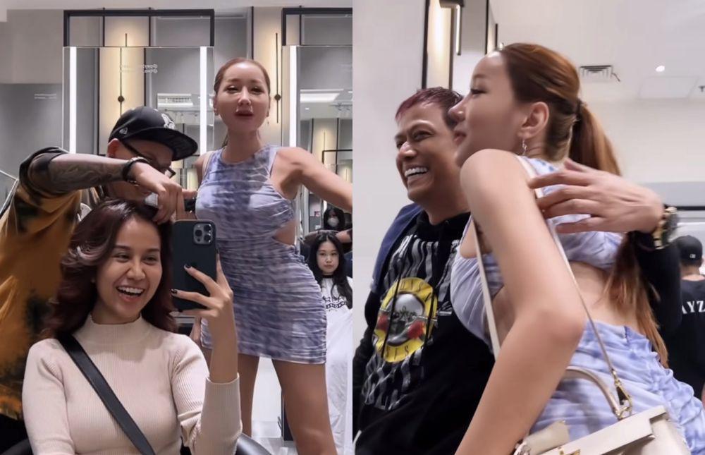 7 Momen Kocak Lucinta Luna Ketemu Mayang dan Doddy Soedrajat di Salon