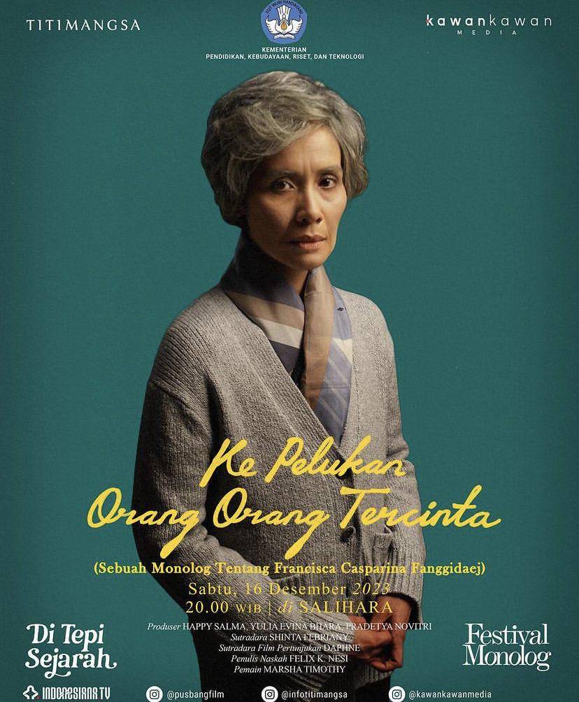 Marsha Timothy tampil di pertunjukan teater monolog (instagram.com/marshatimothy)