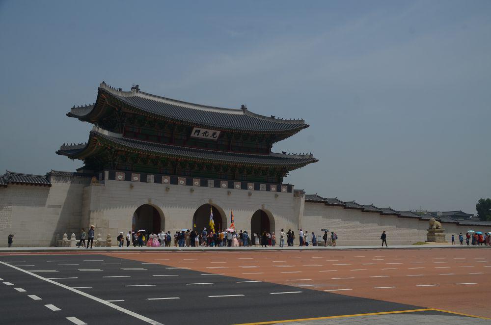 Potret Istana Gyeongbokgung di Seoul, Korea Selatan. (unsplash.com/Aismu Tahir)