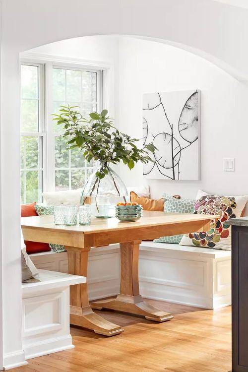 Breakfast nook gaya farmhouse (bhg.com)