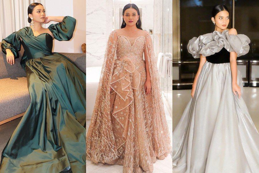 10 Inspirasi Dress Glamor Citra Scholastika, Cetar dan Elegan