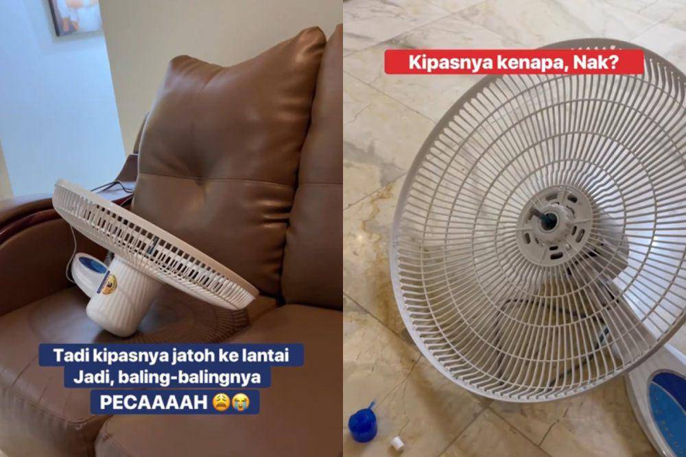 potret Arrasya menangis karena kipasnya rusak (instagram.com/tasyakamila)