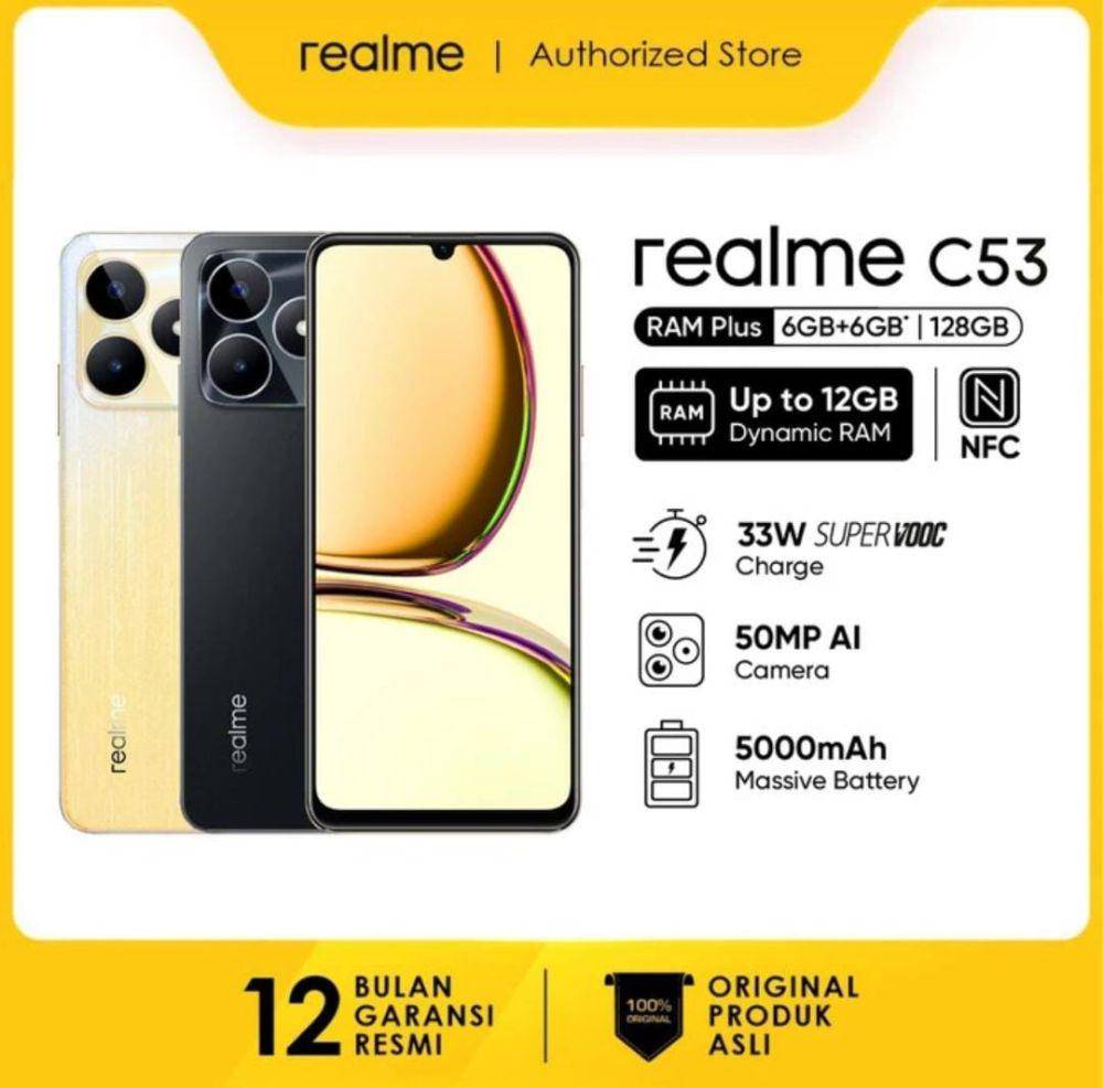 realme C53 (tokopedia.com/realme authorized store)