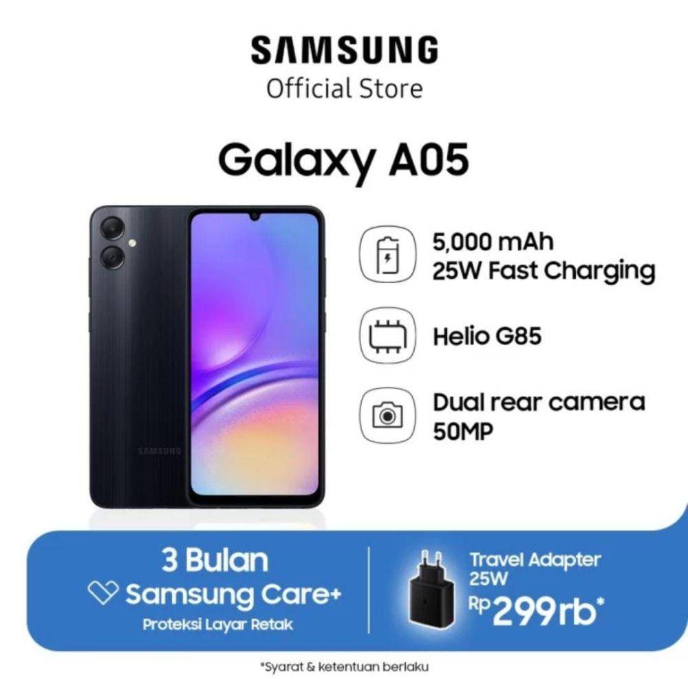 Samsung Galaxy A05 (tokopedia.com/Samsung Official Store)