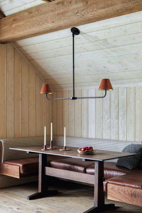Breakfast nook dengan furnitur built in (homesandgardens.com)