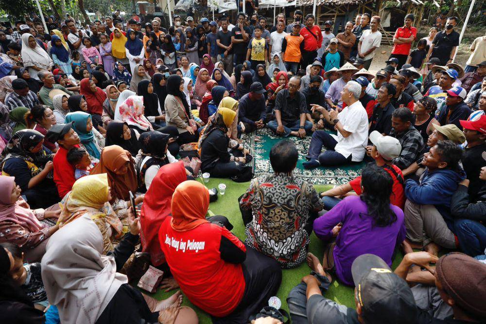 Ganjar Pranowo menyerap aspirasi warga Dusun Gunung Bakal, Desa Sumberarum, Kecamatan Tempuran, Kabupaten Magelang (IDN Times/Istimewa)