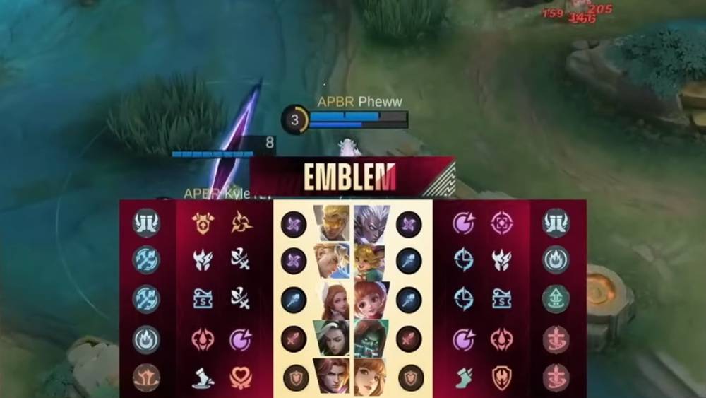 kombinasi emblem talent Phewww (youtube.com/MPL Indonesia)