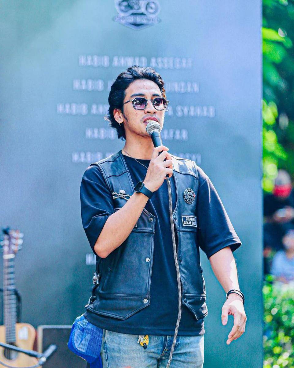 potret Abidzar pada anniversary ke-5 Bikers Dakwah (instagram.com/abidzar73)