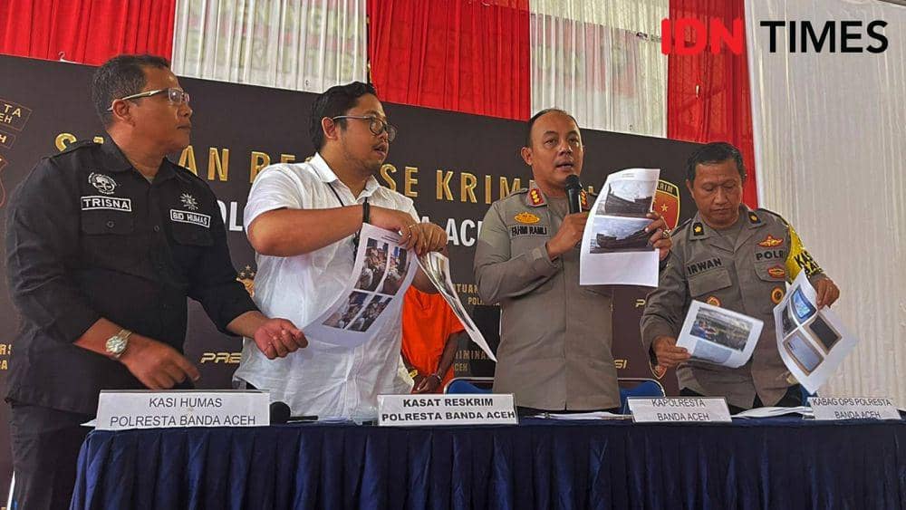 Polresta Banda Aceh ungkap kasus dugaan tindak pidana penyelundupan orang dari Bangladesh ke Aceh. (IDN Times/Mhd Saifullah)