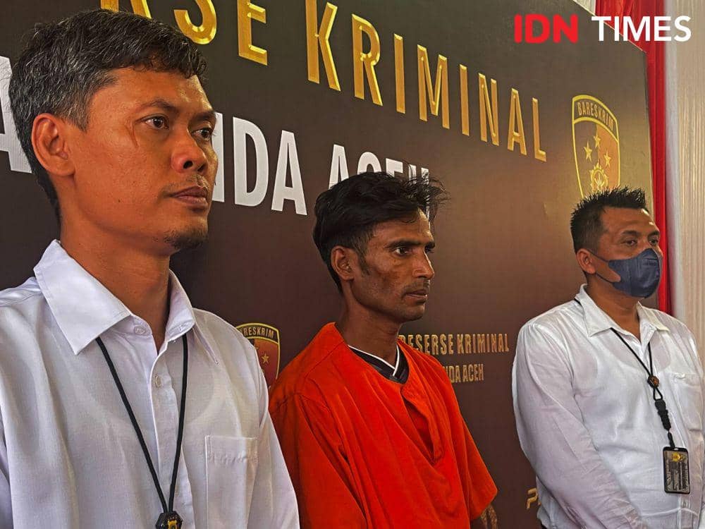 MA, salah seorang warga negara Myanmar yang diduga mengkoordinir penyelundup Rohingya ke Aceh. (IDN Times/Mhd Saifullah)