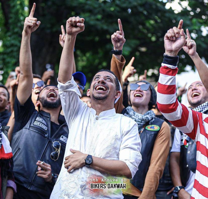 potret Habib Ja’far gabung Bikers Dakwah (Instagram.com/husein_hadar)
