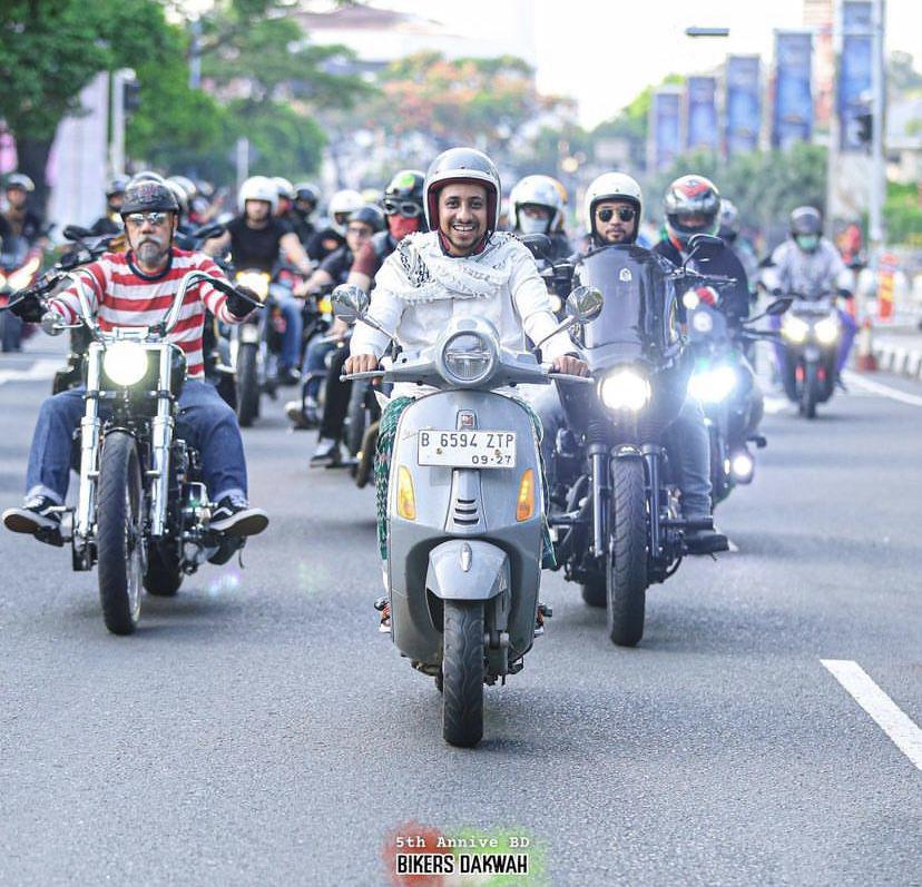 potret Habib Ja’far gabung Bikers Dakwah (Instagram.com/husein_hadar)