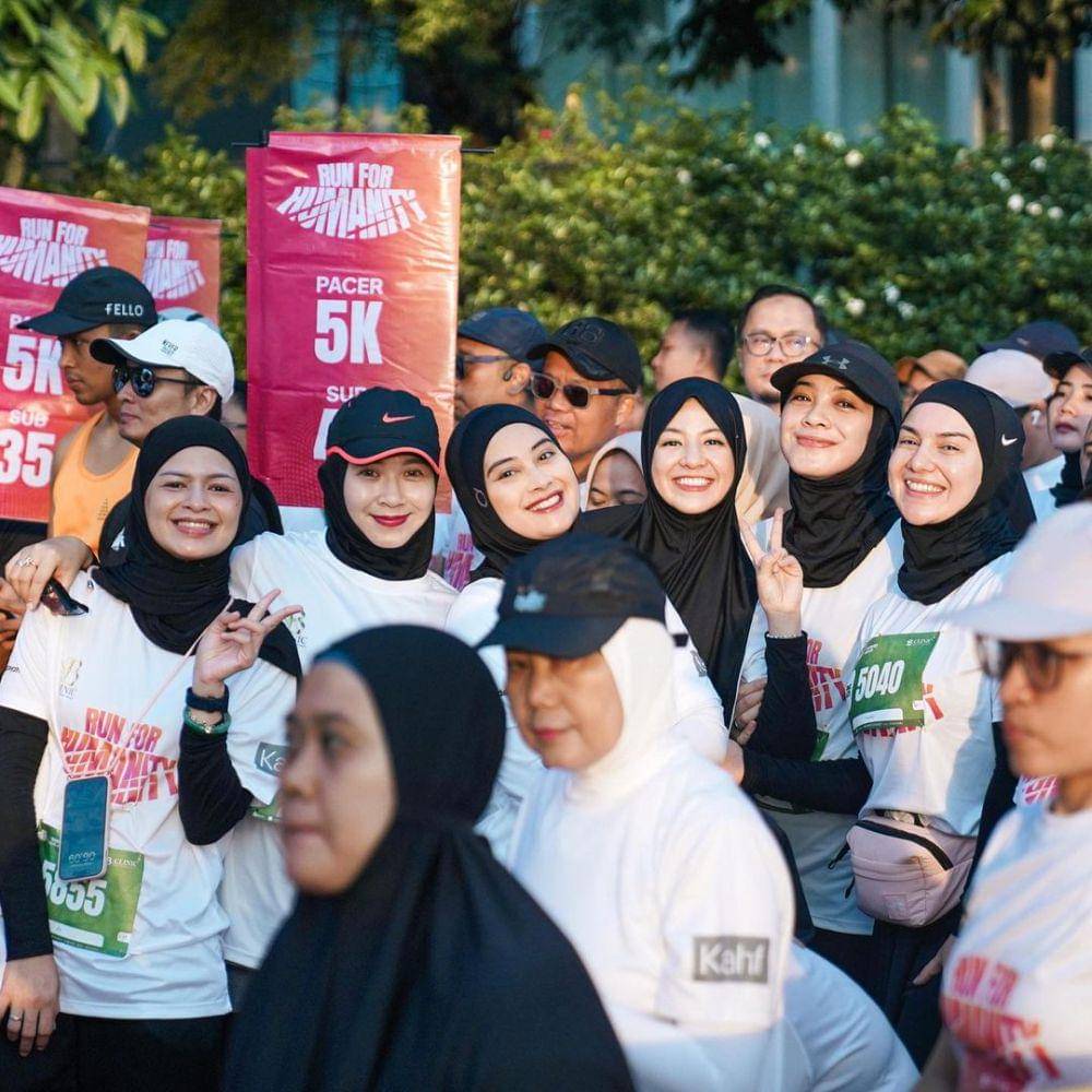 potret Natasha Rizky di acara Run For Humanity (instagram.com/natasharizkynew)