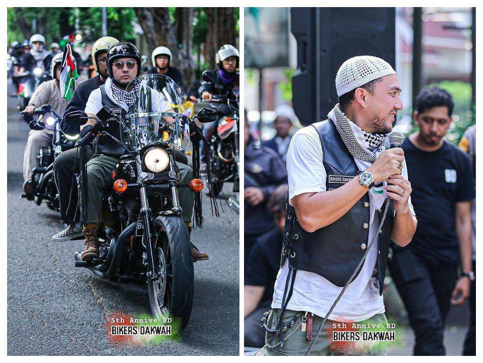 potret Ananda Omesh di anniversary Bikers Dakwah (instagram.com/omeshomesh)