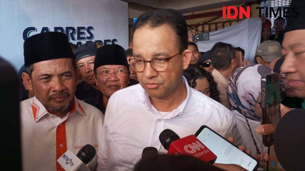 Capres nomor urut 1 Anies Rasyid Baswedan. (IDN Times/Muhammad Nasir)