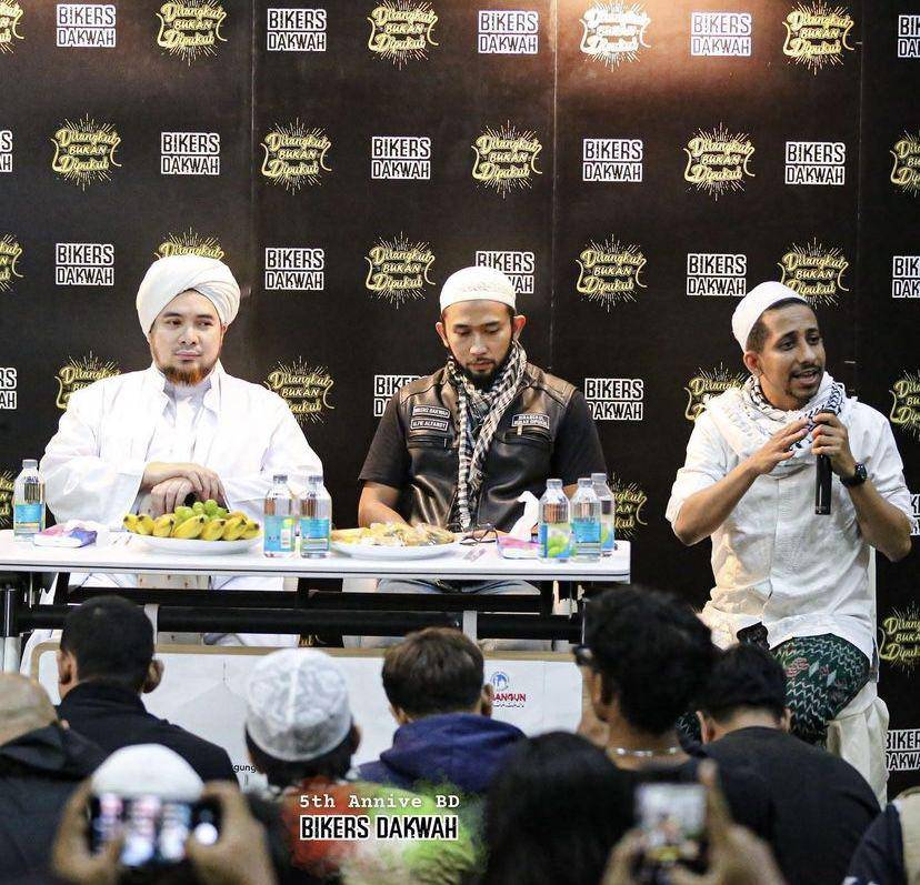 potret Habib Ja’far gabung Bikers Dakwah (Instagram.com/husein_hadar)