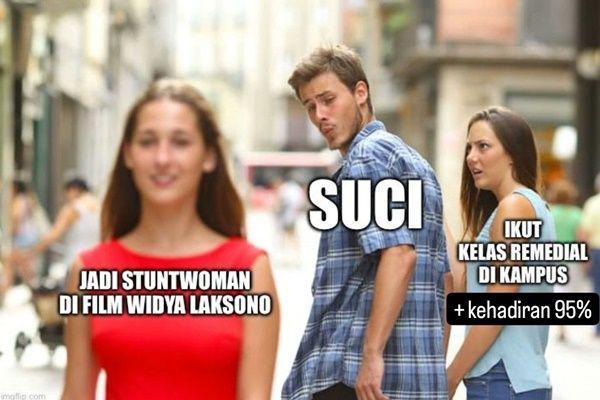 8 Meme Kocak Serial Tira, Suci Pilih Jadi Stuntwoman atau Beasiswa?