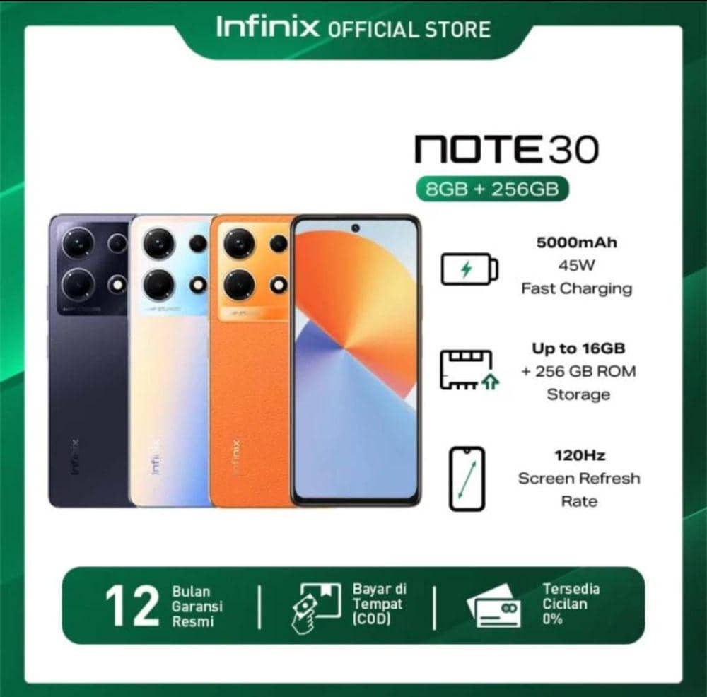 Infinix Note 30 (tokopedia.com/Infinix Official Store)