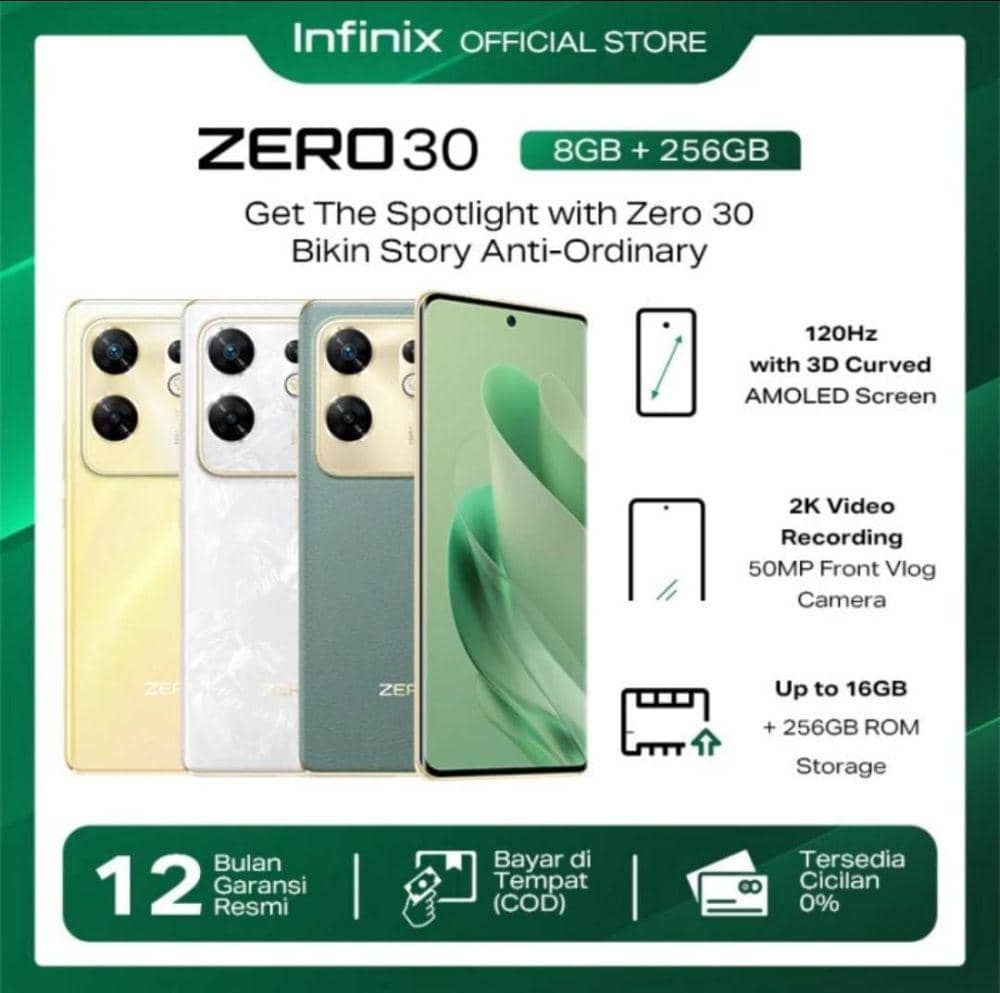 Infinix Zero 30 4G (tokopedia.com/Infinix Official Store)