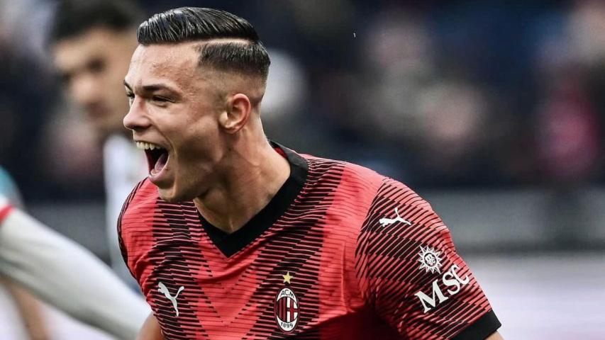 Jan-Carlo Simic cetak gol pertama untuk AC Milan. (instagram.com/jancarlo.simic)