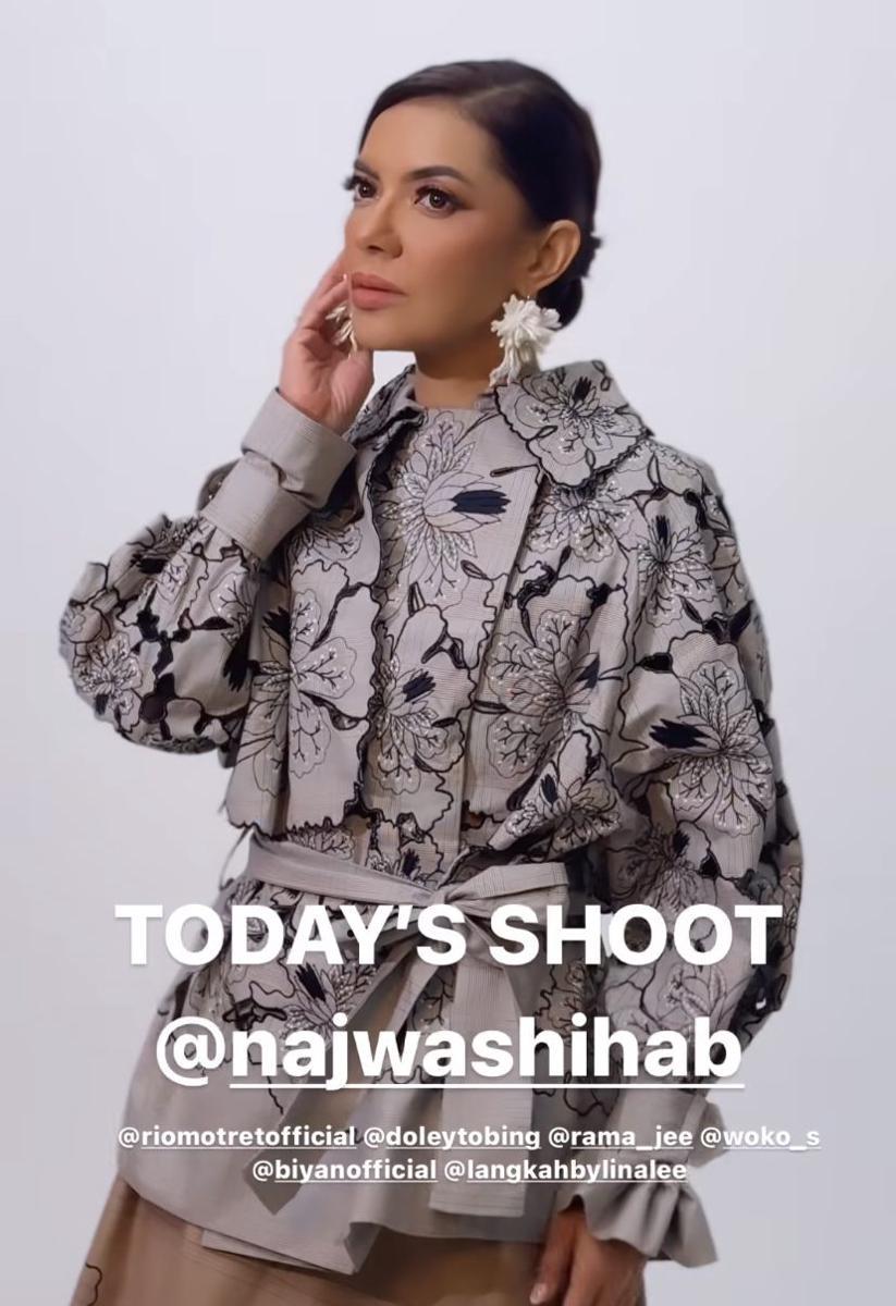 pemotretan Najwa Shihab bak artis Hollywood (Instagram.com/riomotret)